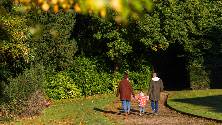 A family in the grounds of The Argory, County Armagh
